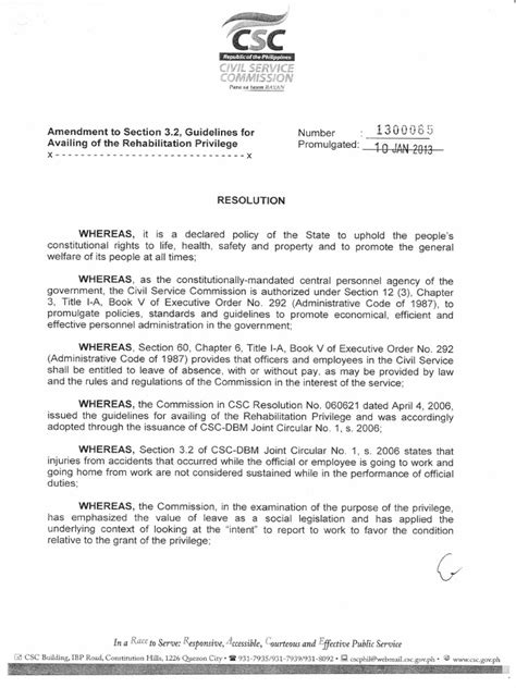 csc resolution no. 06-0538|MEMORANDUM CIRCULAR .